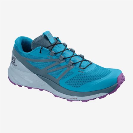 Salomon SENSE RIDE 2 W Womens Running Shoes Blue UK YEUT